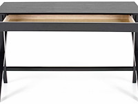 Bureau wami 120cm, 1 lade - zwart - afbeelding 6 van  6