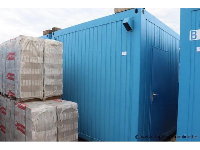 Bureaucontainer, met deur, ramen, bureau, stoelen - afbeelding 2 van  7