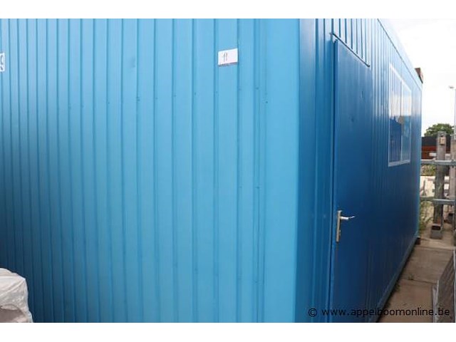 Bureaucontainer, met deur, ramen, bureau, stoelen - afbeelding 3 van  7