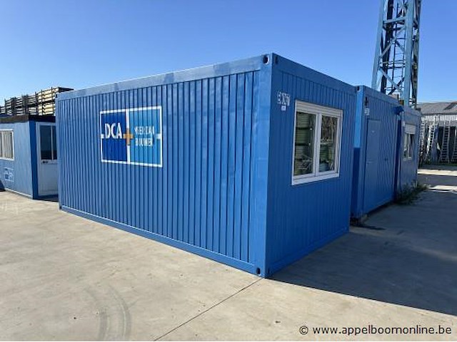 Bureaucontainer, met inrichting, ramen en deur - afbeelding 1 van  4