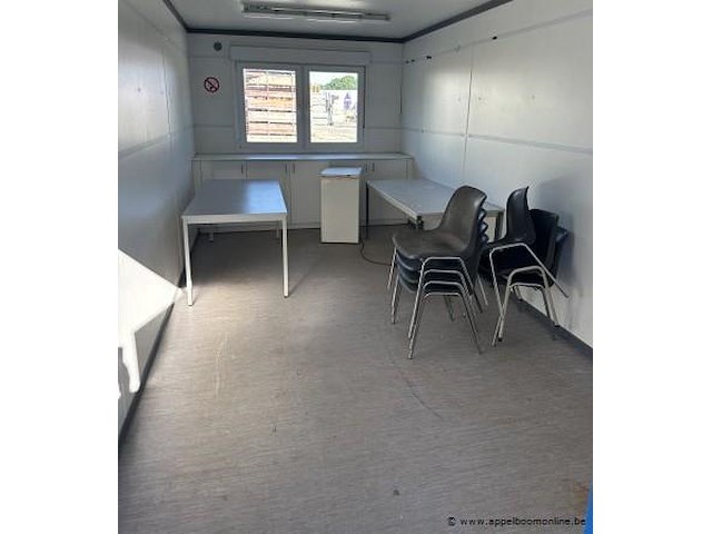 Bureaucontainer, met inrichting, ramen en deur - afbeelding 3 van  4