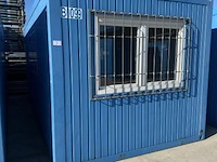 Bureaucontainer, met raam, deur, verwarming en verlichting