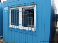 Bureaucontainer, met raam, ingericht met bureaus en verwarming, werking niet gekend - afbeelding 3 van  6
