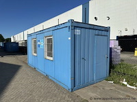 Bureaucontainer, met ramen, deur, tafels, verwarming, verlichting - afbeelding 1 van  4