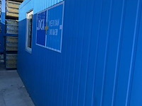 Bureaucontainer, met tafel, stoelen, verwarming en ramen - afbeelding 2 van  4