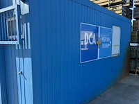 Bureaucontainer, met tafel, stoelen, verwarming en ramen - afbeelding 4 van  4