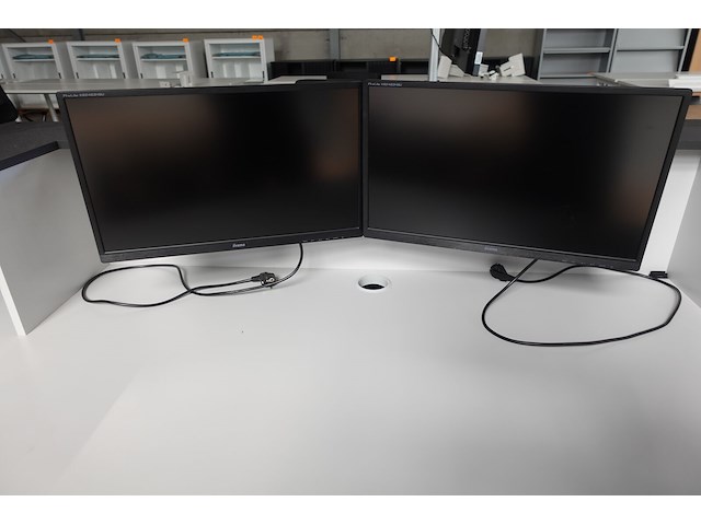 Bureaumeubel + 2x monitor iiyama - afbeelding 2 van  3