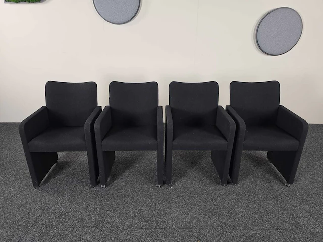 Bureauset - wachtkamerstoelen (4x) - afbeelding 1 van  7