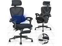 Bureaustoel, 3d hoofdsteun, ergonomische draaibare meshstoel - afbeelding 5 van  11