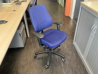 Bureaustoel (blauw) (4x) - afbeelding 1 van  7