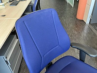 Bureaustoel (blauw) (4x) - afbeelding 6 van  7