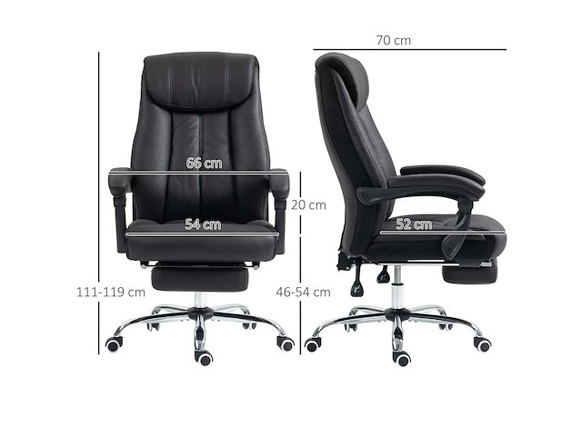 Bureaustoel bureaustoel met voetsteun - afbeelding 4 van  7