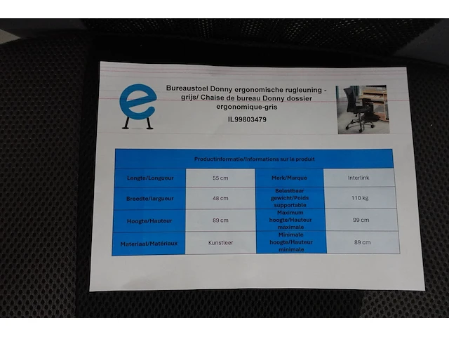 Bureaustoel donny - afbeelding 4 van  4