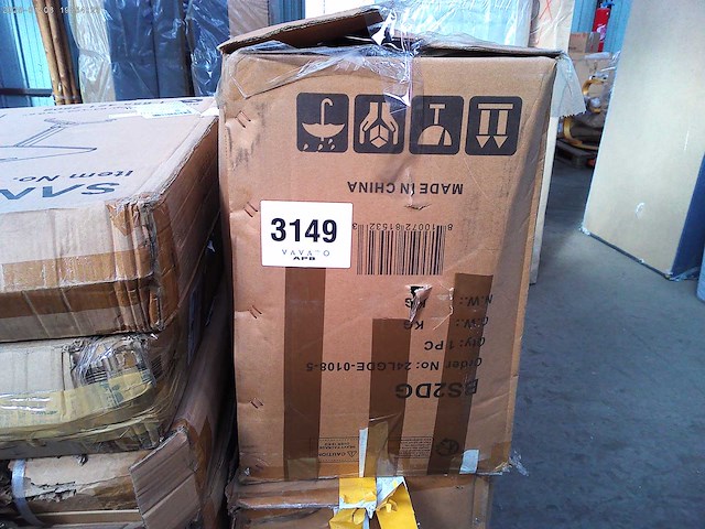 Bureaustoel ergonomische stoel compacte rugsteun 120° vergrendeling 360° rotatie (grijs) - afbeelding 8 van  8