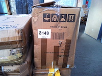 Bureaustoel ergonomische stoel compacte rugsteun 120° vergrendeling 360° rotatie (grijs) - afbeelding 8 van  8