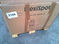 Bureaustoel ergonomische stoel compacte rugsteun 120° vergrendeling 360° rotatie (grijs) - afbeelding 7 van  7