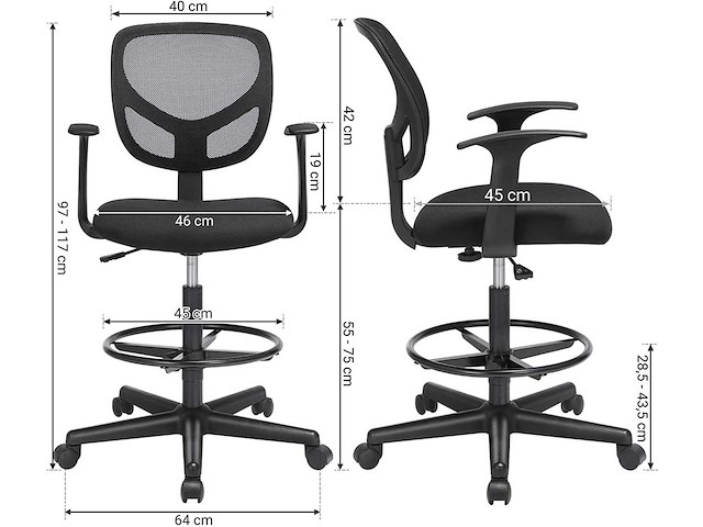Bureaustoel, ergonomische stoel - afbeelding 7 van  7