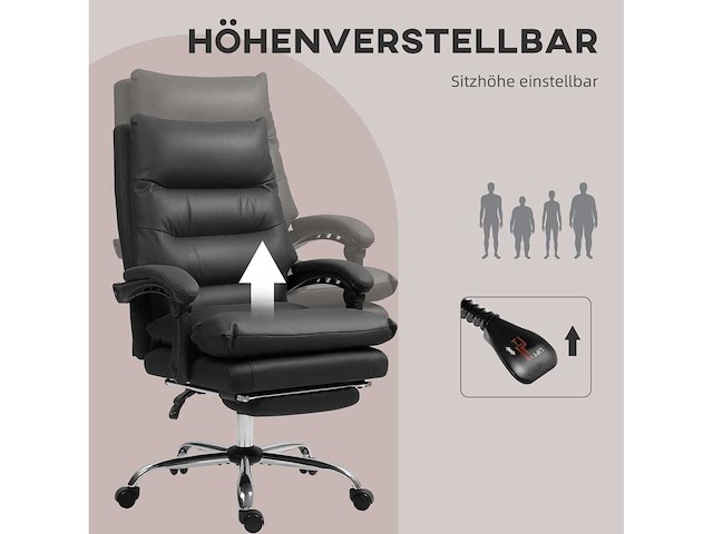 Bureaustoel met massagefunctie, verwarmd - afbeelding 6 van  7