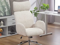 Bureaustoel met verstelbare hoofdsteun, ergonomische bureaustoel - afbeelding 1 van  6