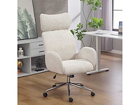 Bureaustoel met verstelbare hoofdsteun, ergonomische bureaustoel - afbeelding 2 van  6