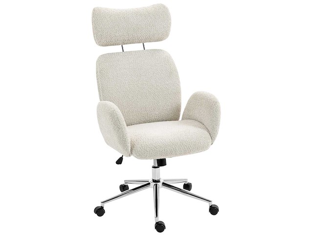 Bureaustoel met verstelbare hoofdsteun, ergonomische bureaustoel - afbeelding 3 van  6