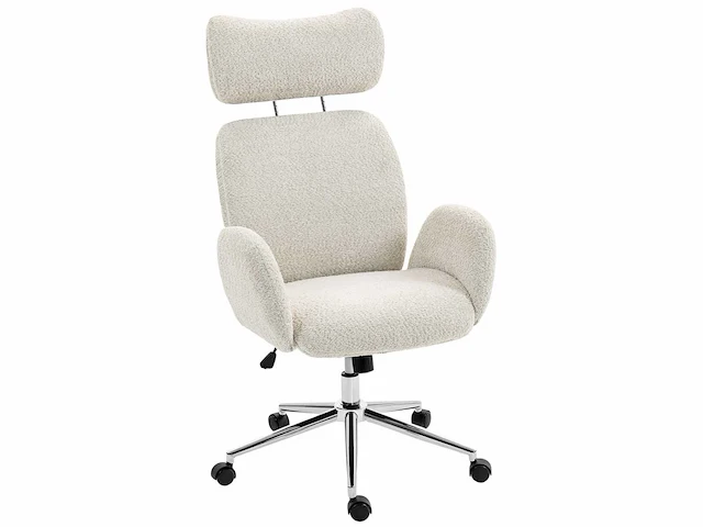 Bureaustoel met verstelbare hoofdsteun, ergonomische bureaustoel - afbeelding 3 van  5