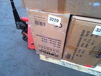 Bureaustoel met verwarmde massage met verstelbare hoogte achterleuning in zwart linnen canvas - afbeelding 3 van  11