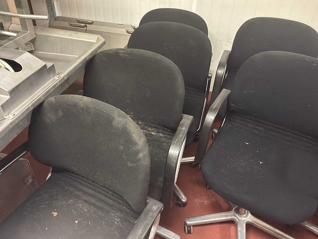 Bureaustoel op wielen (18x) - afbeelding 4 van  6