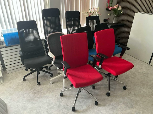 Bureaustoelen (9x) - afbeelding 1 van  8