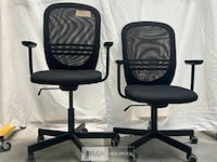 Bureaustoelen met armleuning flintan (2x)