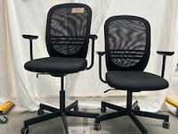 Bureaustoelen met armleuning flintan (2x)