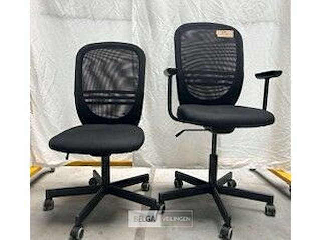 Bureaustoelen met/zonder armleuning (1+1x) - afbeelding 1 van  1