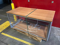 Bureautafel + 4 stoelen (2x) - afbeelding 2 van  4