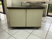 Bureautafel + kast op wieltjes - afbeelding 3 van  4