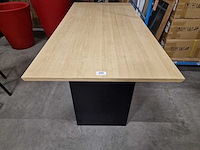 Bureautafel met blad in lichte eik laminaat 180 x 88cm - afbeelding 2 van  6