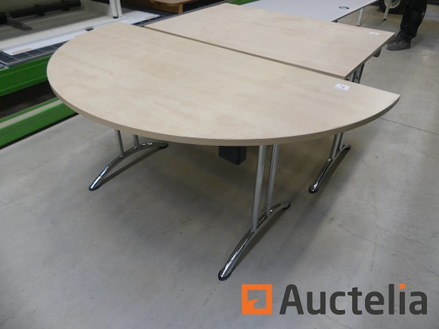 Bureautafel met opvouwbare metalen basis (9424-040) - afbeelding 6 van  7