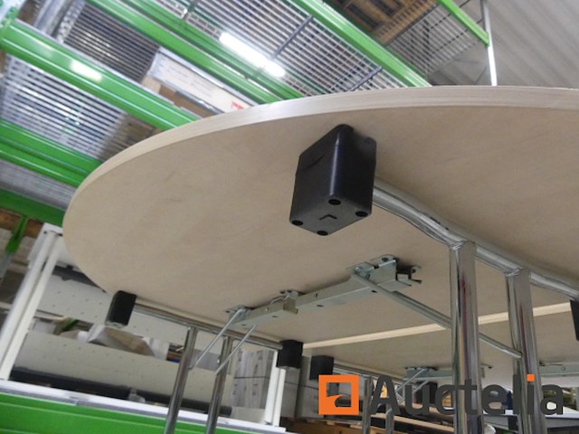 Bureautafel met opvouwbare metalen basis (9424-040) - afbeelding 7 van  7