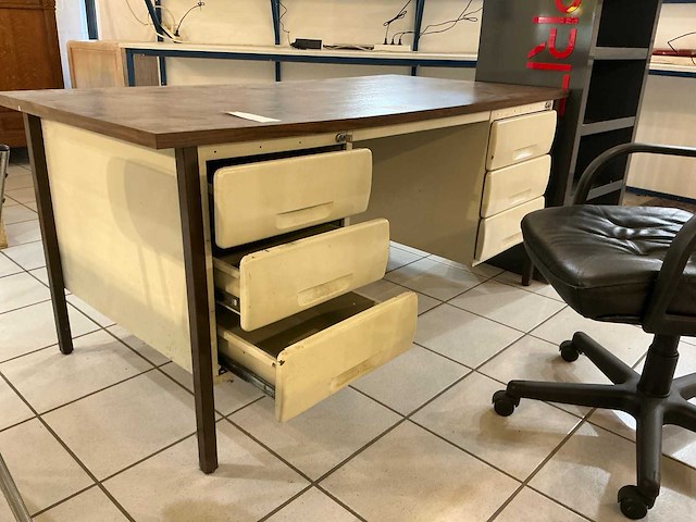 Bureautafel, opbergkast en bureaustoel - afbeelding 2 van  5