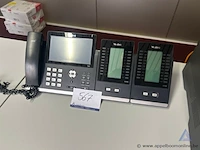 Bureautelefoon yealink t48s, inclusief 2 uitbreidingsmodules yealink exp40. werking niet gekend.