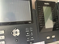 Bureautelefoon yealink t48s, inclusief 2 uitbreidingsmodules yealink exp40. werking niet gekend. - afbeelding 1 van  2