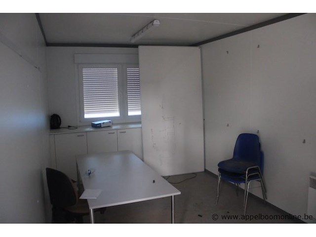 Bureeelcontainer vv dagramen (b0093), tafel en stoelen, 2 deuren - afbeelding 3 van  4