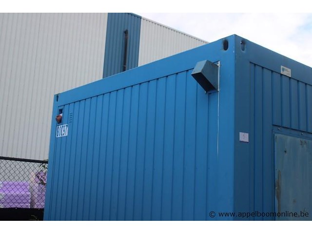 Bureeelcontainer vv dagramen (b0097), tafel en stoelen, microgolf, koelkastje, 2 deuren - afbeelding 2 van  6