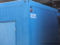 Bureelcontainer pl 6x3, vv dagramen, 2 deuren, keukentje, ijskastje, tafels, 2 stoelen, radiator - afbeelding 2 van  6