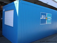 Bureelcontainer plm 6x3m, dagramen, 4 tafels, 2 kasten en stoel - afbeelding 2 van  6