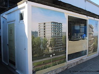 Bureelcontainer plm 6x3m, dagramen en grote raam, keukentje en ingericht als ontvangsttuimre - afbeelding 2 van  8