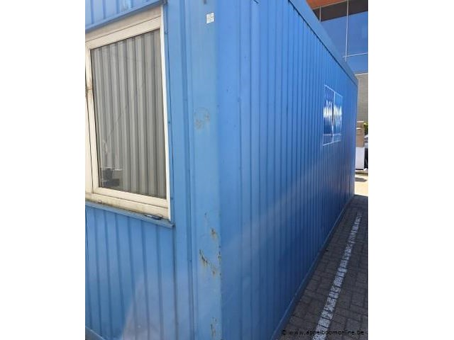 Bureelcontainer plm 6x3m, dagramen, tafel, kast, ijskastje en radiator - afbeelding 5 van  9