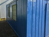 Bureelcontainer plm 6x3m, dagramen, tafel, kast, ijskastje en radiator - afbeelding 7 van  10