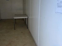 Bureelcontainer plm 6x3m, dagramen, tafel, kast, ijskastje en radiator - afbeelding 10 van  10