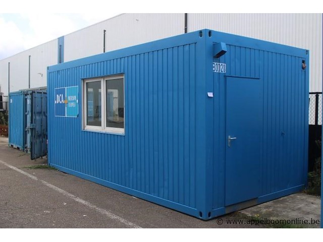 Bureelcontainer vv dagramen (b0028), vv tafels en stoelen, koelkastje, kast - afbeelding 1 van  5