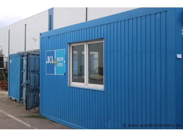 Bureelcontainer vv dagramen (b0028), vv tafels en stoelen, koelkastje, kast - afbeelding 2 van  5